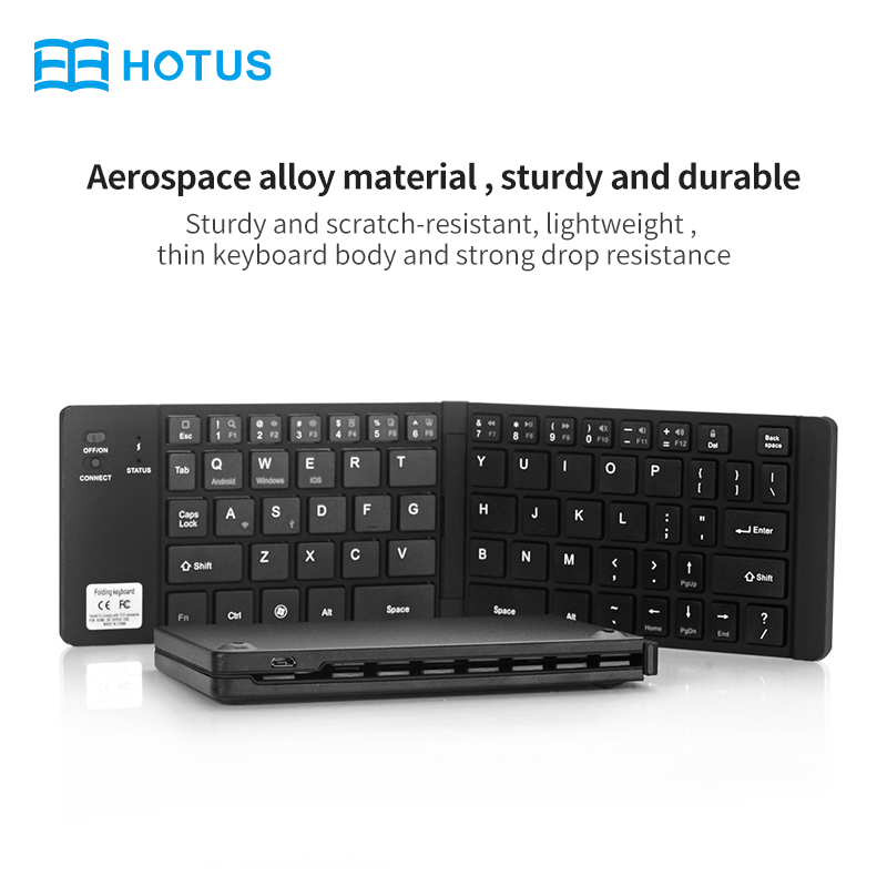 Keyboard Nirkabel Bluetooth Mini Portabel