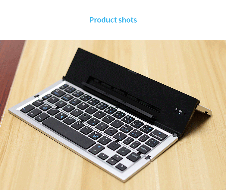 Tri-foldable Wireless Bluetooth Keyboard